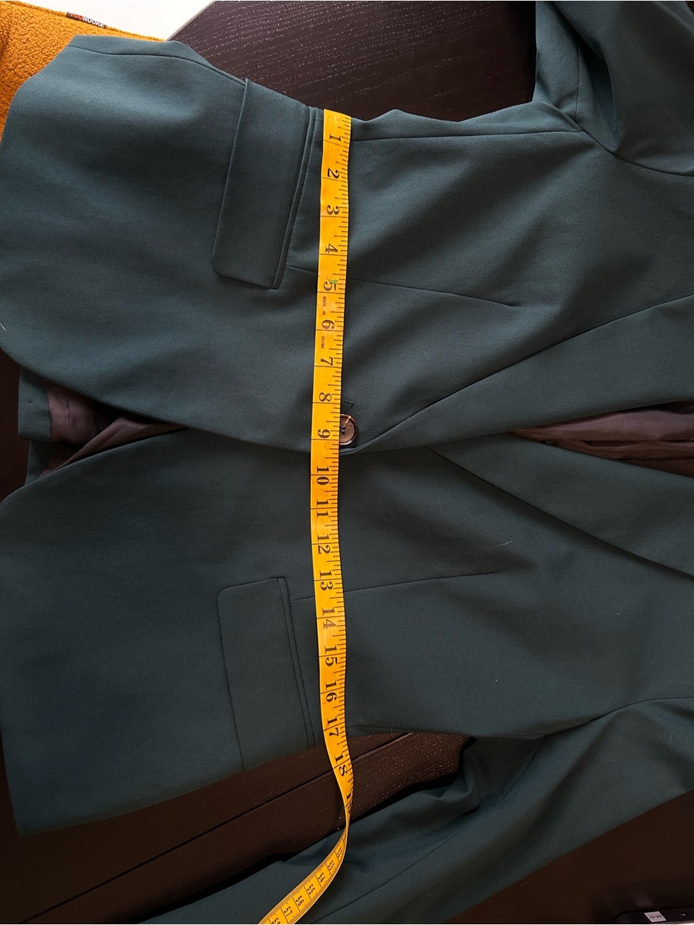 Zara Teal Tailored Blazer Size 8 Dark Academia Corporate Girlie Office Siren - Picture 8 of 10